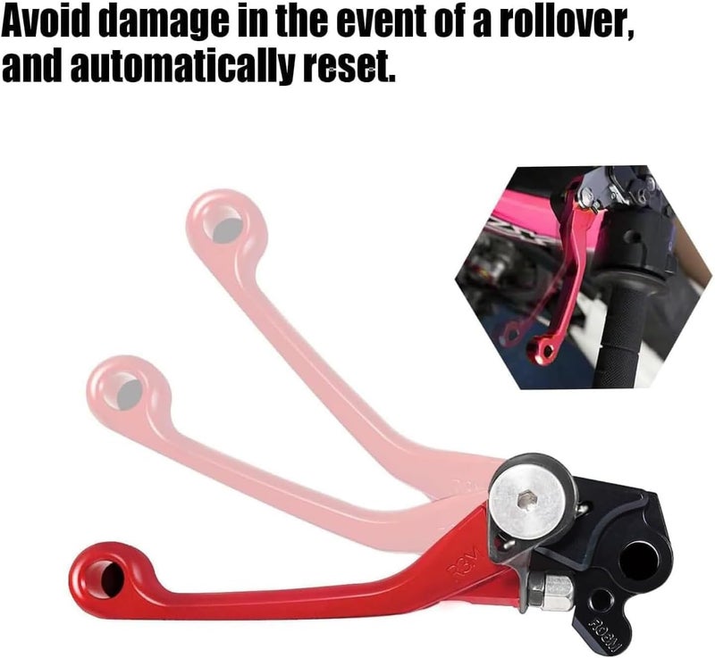 Adsspro CNC Aluminum Foldable Brake Clutch Lever Handle Handlebar Grips Set Fit for CRF125F CRF125 F CRF 125 F 2014-2022 Dirt Pit Bike 7/8" 22mm - Image 4